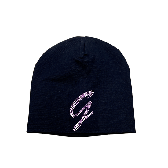 Black GIFTED Skully W Pink Rhinestones