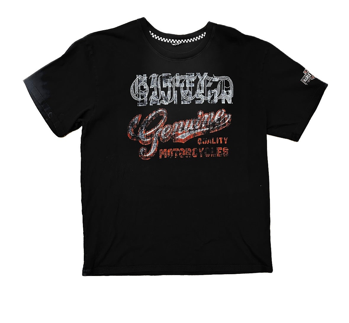 Harley-Davidson Genuine Quality Motorcycles Rhinestone Tee 1of1